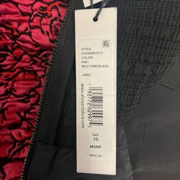 Alice + Olivia Jamila Spaghetti Strap Tiered Mini Dress - Picture 5 of 5